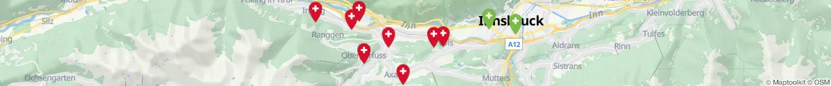 Kartenansicht für Apotheken-Notdienste in der Nähe von Zirl (Innsbruck  (Land), Tirol)
